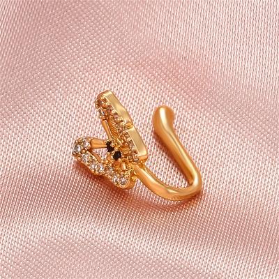 Nasenring Blickfang Korrosionsbeständig Kupfer Nicht-Piercing Fake Nasenring Damen Schmuck für Damen