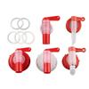 1 Stuk Kraan DN61 61mm Tuinbouw Plantenvoedingsoplossing Kraan Rode Witte Plastic Kraan Tuin Buiten Tuinkraan