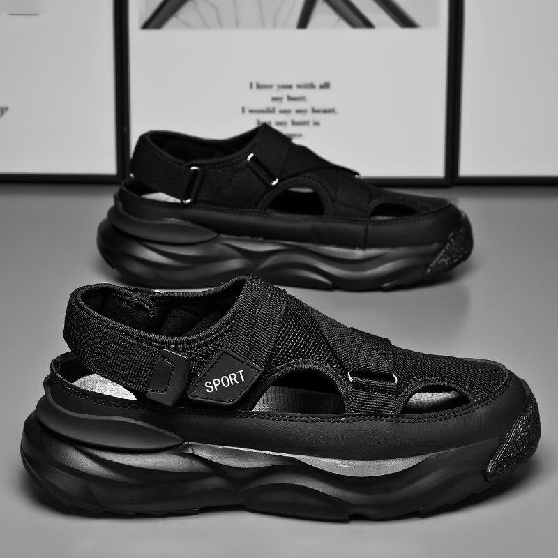 Men's Closed-Toe Sports Beach Sandals 2025 - Spring Outwear Dad Driving Shoes