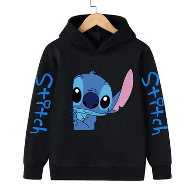 Novinka v Cool Stitch mikine Detské kreslené oblečenie Dievča Chlapec Lilo a Stitch Mikina Manga Hoody Detský ležérny top