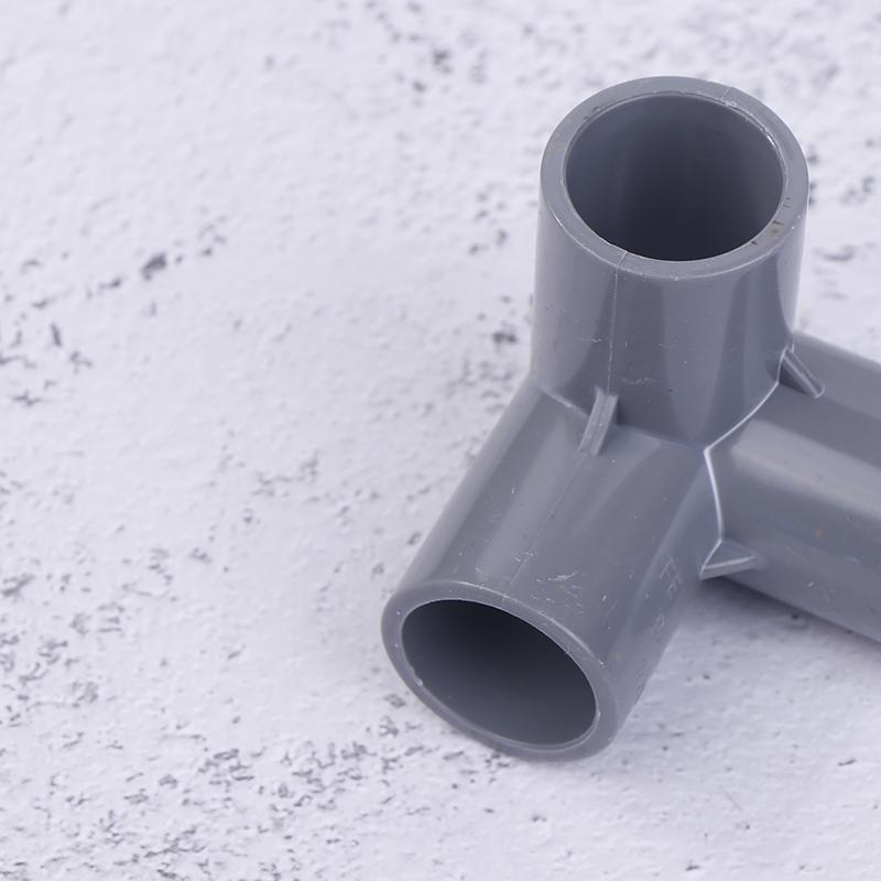 10Pcs Pvc Elbow 3 Way Pipe Fittings Pvc Garden Right Angle Tee Corner Joint Tent Feet Corner Center Connector