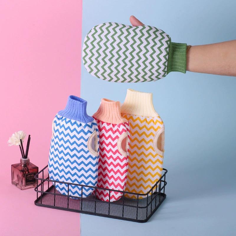 1PC Towel SPA Solid Color Peeling Exfoliating For Shower Cleaning Body Brush Body Massage Body Scrubber Glove Scrub Mitt Rub