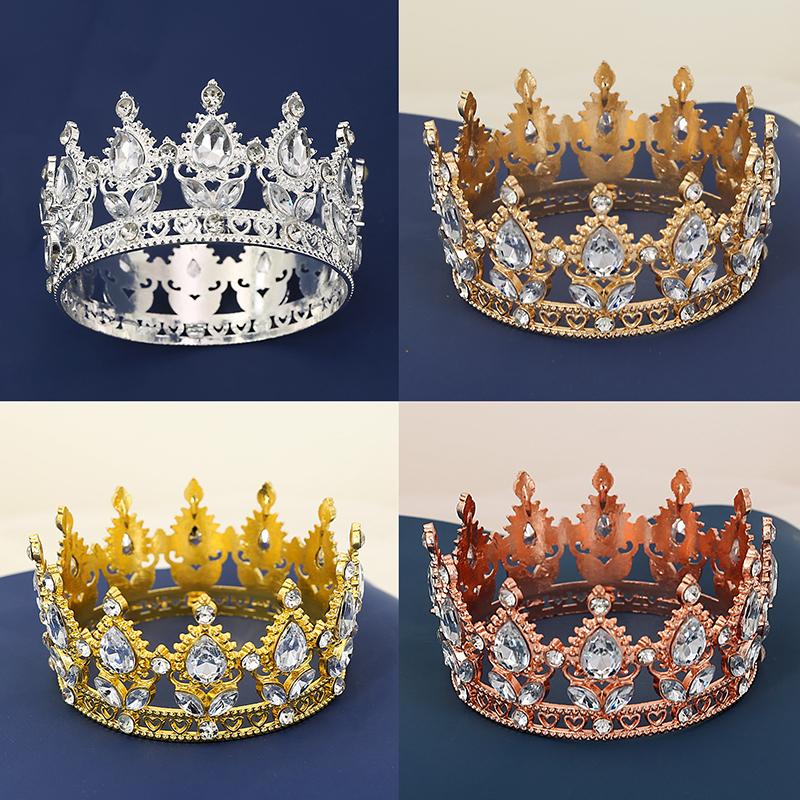 Beautiful  Large Crown Cake Decoration Crown Cake Topper For Gril Birthday Party Cake Decorations Ornaments