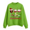 Women's Casual Fashion Round Neck Long Sleeve Christmas Printed Sweatshirt