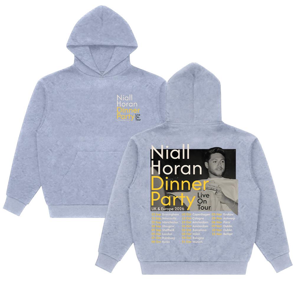 Niall Horan Dinner Party UK & Europe 2026 Live On Tour Hoodies Men Women Harajuku Hip Hop Street Sweatshirts Casual Streetwear