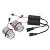 White 120W LED Angel Eyes Position Lights for BMW E39 E53 E60 E61 6312694048 63126916097 63126929309, Halo Ring Headlight Bulbs