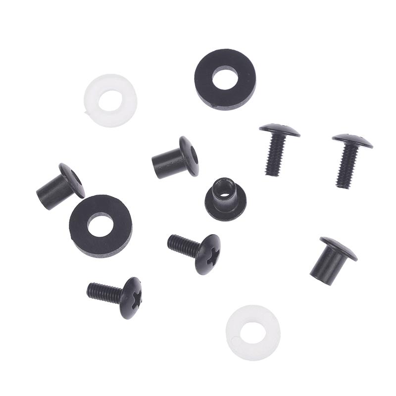 6 Sets Black Steel Short Post Chicago Screw Set Cross Head Perfect For Diy Kydex