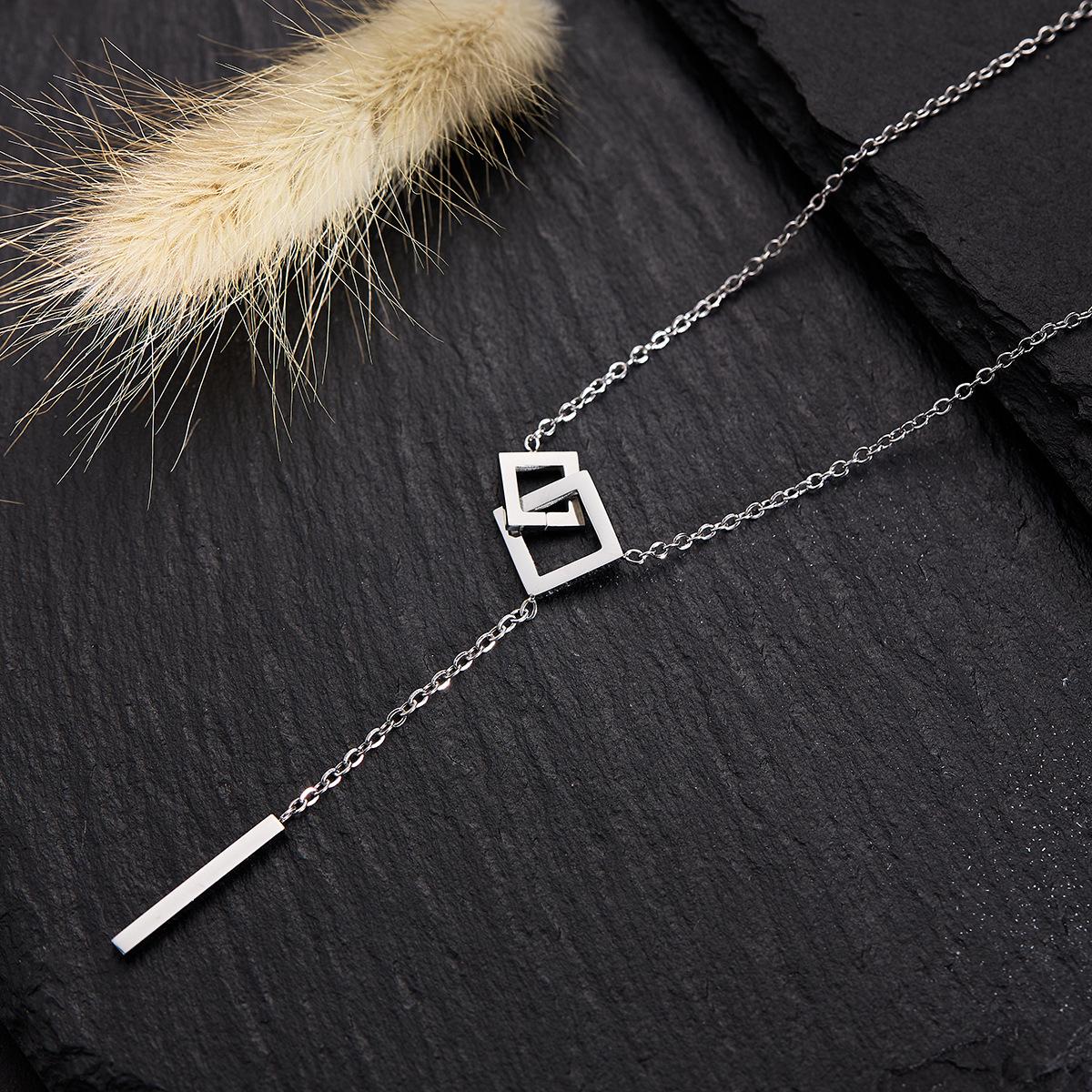 

Новое устойчивое к выцветанию ожерелье из серебряной титановой стали — модная, легкая и универсальная цепочка на ключицу для женщин