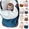 Newborn Knit Baby Swaddle Stroller Wrap Blanket Warm Infant Pram Bag Sleeping