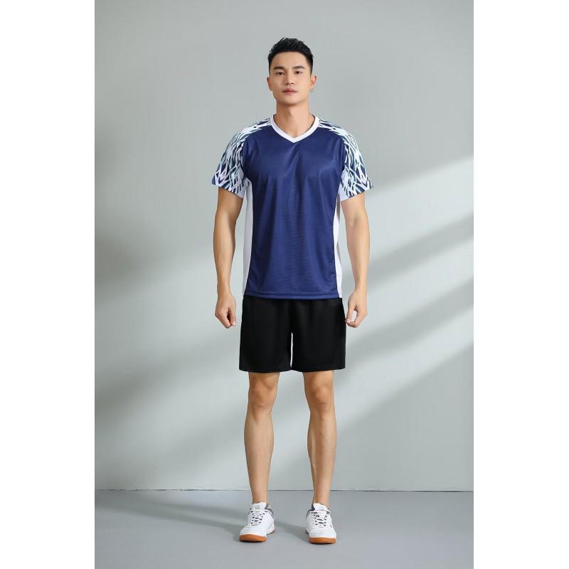 Men Women Badminton Shirts Short Sleeve Breathable Team Training Competition Tops