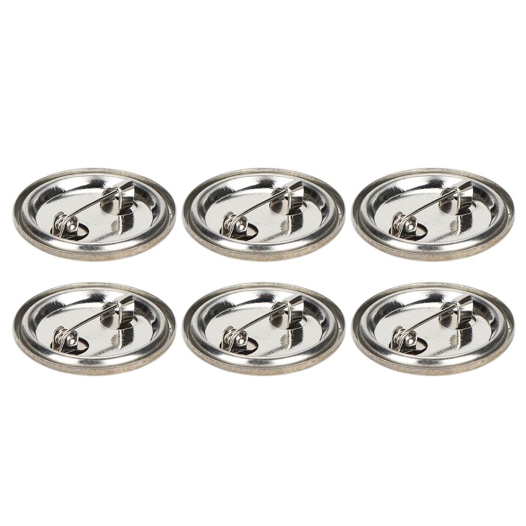 100pcs Blank Pin Button Round Safety Badge Emblem Medal Parts Supplies for Handicraft Gifts Souvenirs