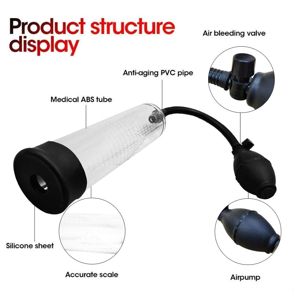 Penis Pump Enlargement Vacuum  Extender Men Sex Toy Increase Length Enlarger