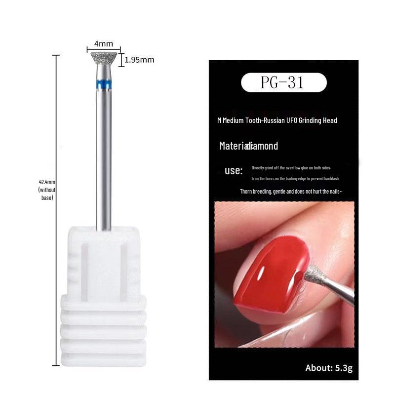 Russischer Diamantschleifer Maniküre-Werkzeug zur Nageloberflächen-Vorbehandlung
