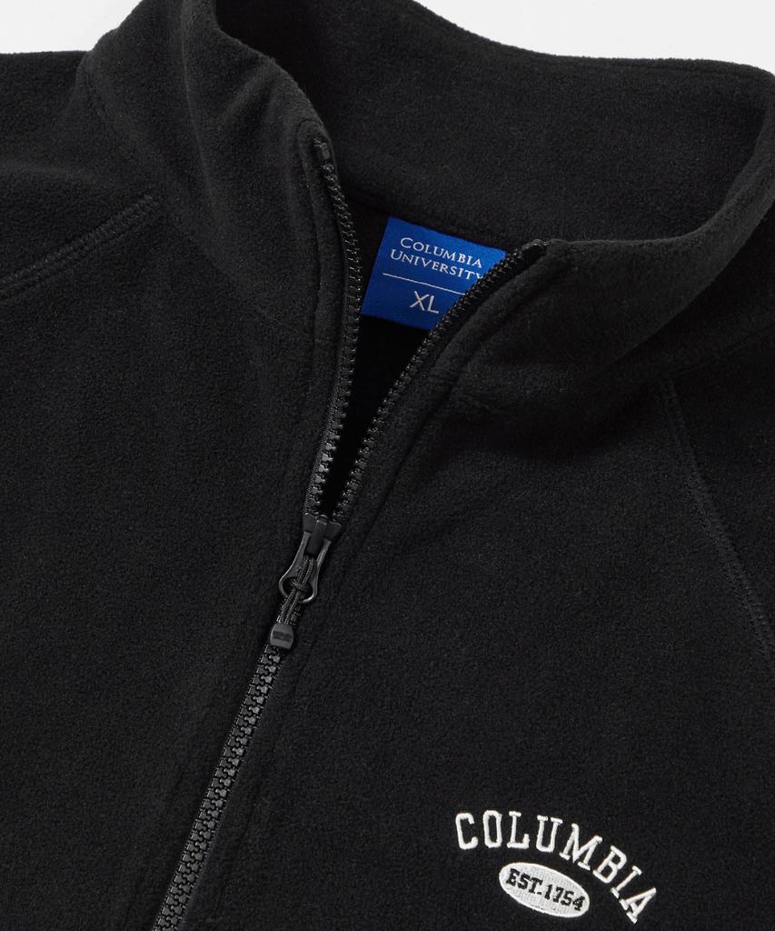 Columbia University Cu Arch Fleece Zip-Up Jacket_Black