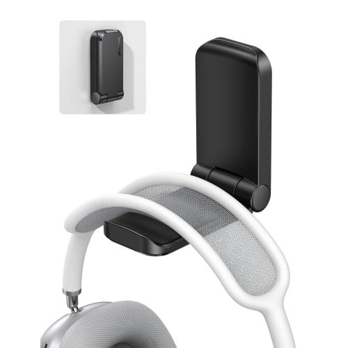 Lamicall Foldable Headphone Hook, Wall Mount, Compact: Secures with Double-Sided Tape, Headphone Holder, Under-Desk Headset Hanger, Small, Hanging Sto