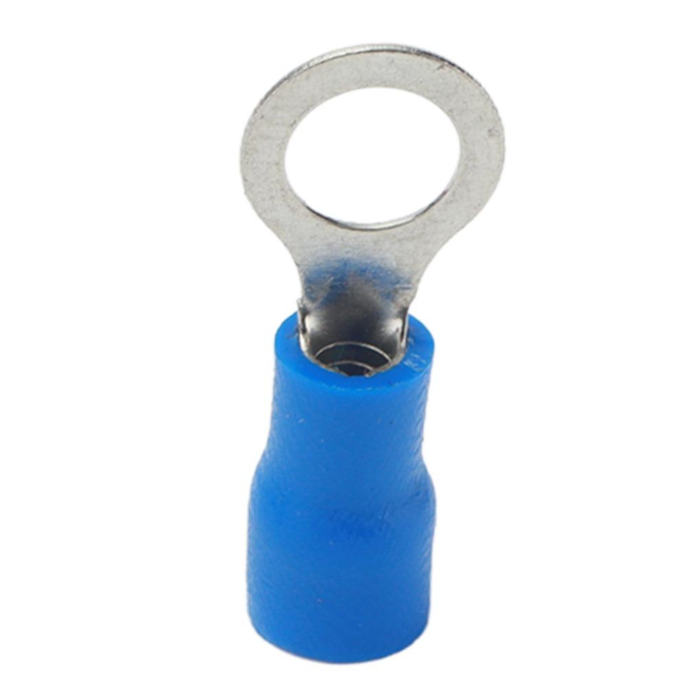 100PCS Blue Wire Crimp Connectors RV1.25-5 Insulated Terminals  Marine Applications