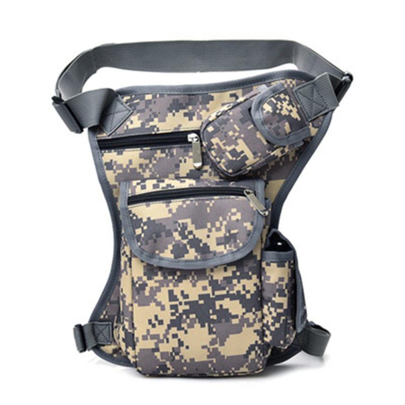 

Men Canvas Drop Leg Bag Waist Bag Fanny Pack Belt Hip Bum Travel Multi-purpose Motorcycle Messenger Shoulder Bag