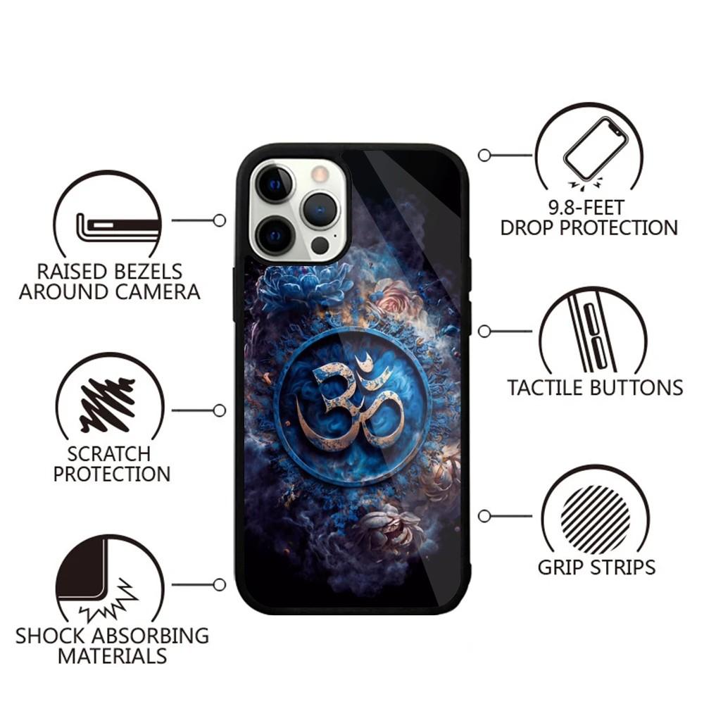 

Yoga Om Namaste Mandala Design Phone Case For iPhone 15,14,13,12,11,Plus,Pro,Max Mini Magsafe Magnetic Wireless Charging iPhone15pro