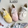 Retro Soft-soled Leather German Training Shoes Women's 2025 Spring and Summer New Versatile Breathable Casual Board Shoes Forrest Gump Women's Shoes