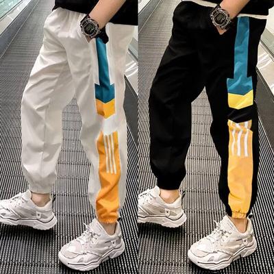 Boys' Ice Silk Summer Thin Anti-Mosquito Pants Children's Summer Long Pants Summer Sports Big Boys' Summer Quick-Dry Pants