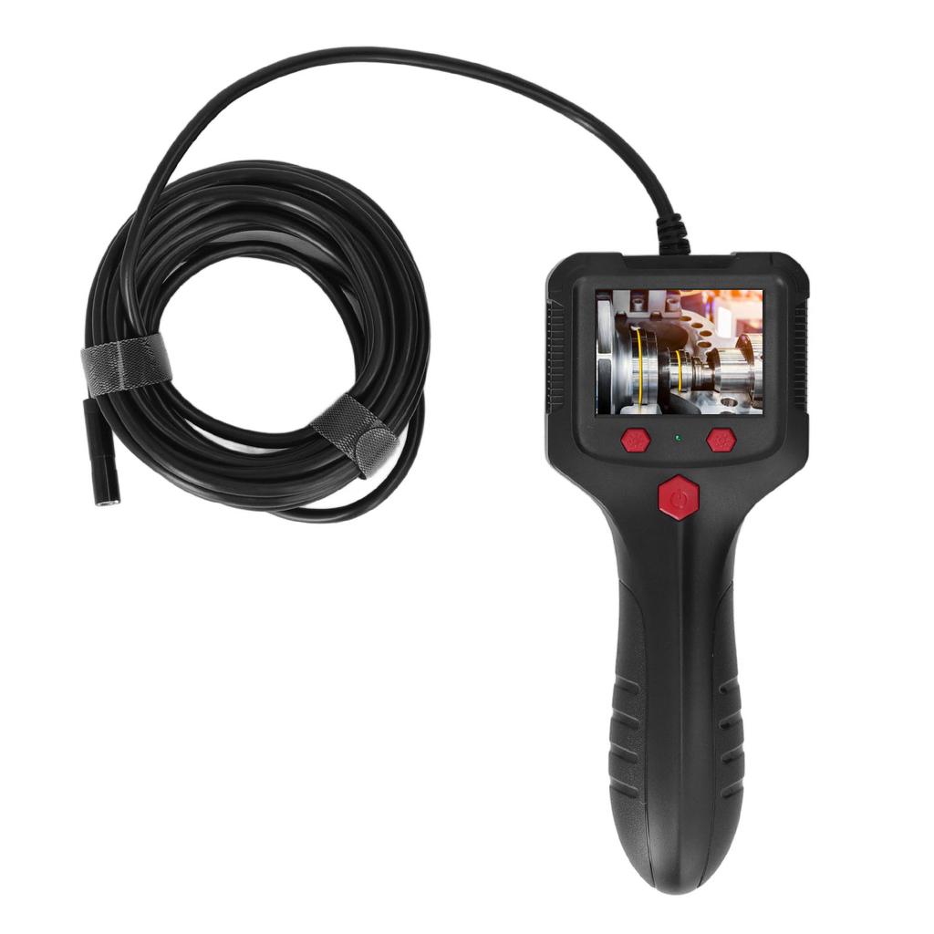 Průmyslový endoskop s kamerou, ruční inspekční boroskop, 2,4palcový LCD displej, 8mm objektiv, IP67, vodotěsný