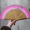 Exquisite Women's Fan with Hollow-Out Plum Blossom Design, Dance Fan, Dance Performance Fan, Small Folding Fan, High-End Fabric Flower Fan, Carved