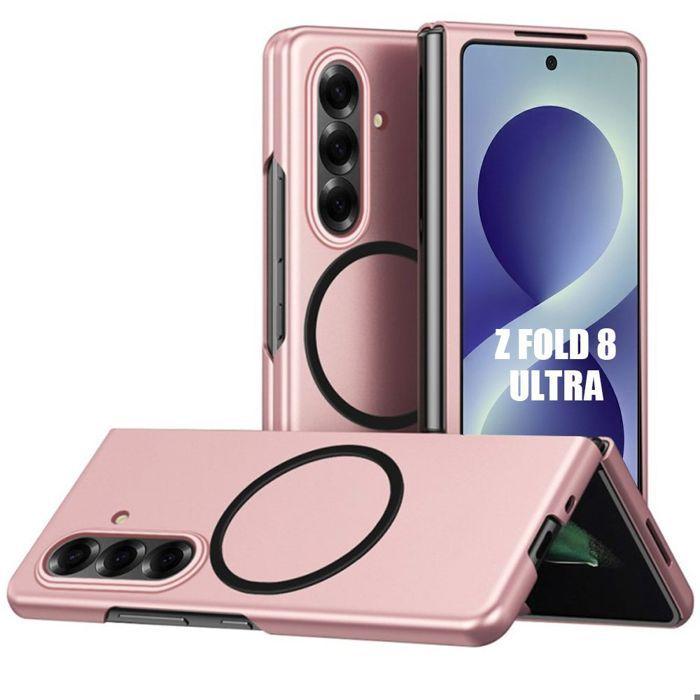 Coque pour Samsung Galaxy Z Fold 8 Ultra, Protection Rigide avec Cercle Magnétique - Rose