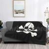 Jolly Roger Pirate Flag Skull & Crossbones Blanket For Sofa Bed Travel Jolly Roger Pirate Skull Skull And