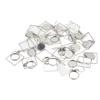 20PCS Earring Blanks Personality Hollow Out Stainless Steel DIY Earrings Trays for Jewelry Making DIY Craft