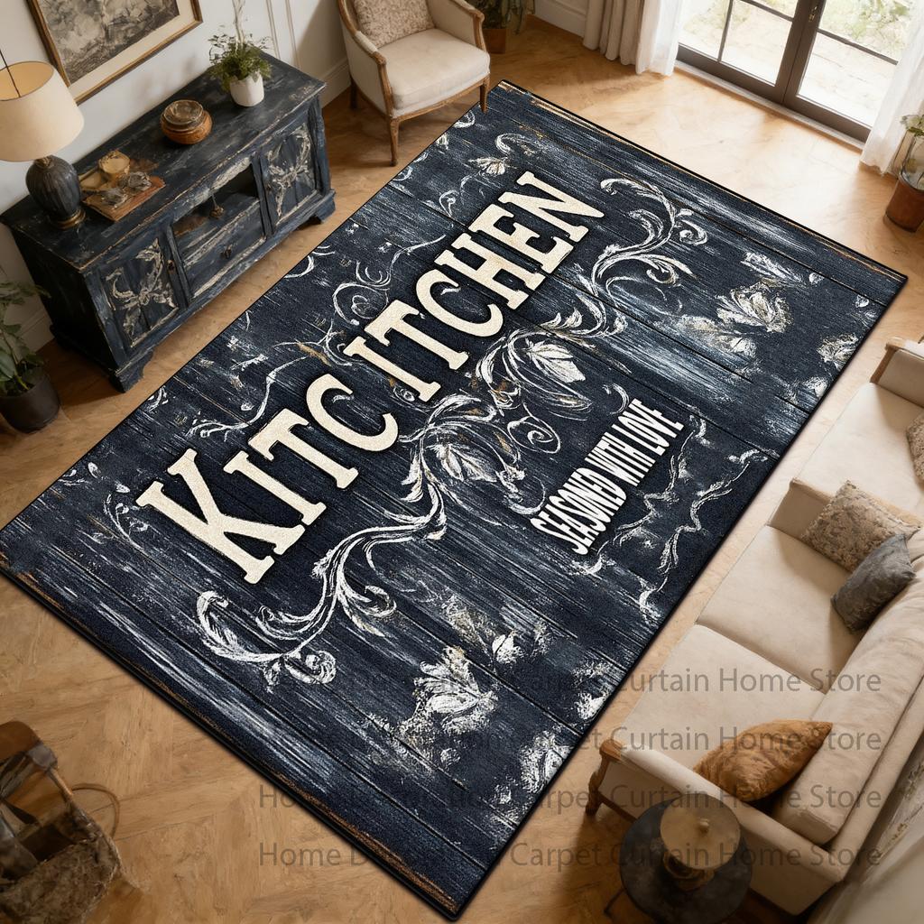 Barber Shop sign Pattern Carpet Black Living Room Bedroom Household Items Room Sofa Floor Mats Doormat Anti-slip Rug lounge