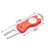 Golf Divot Repair Tool Foldable Metal Golf Green Divot Tool with Magnetic Ball Marker 5