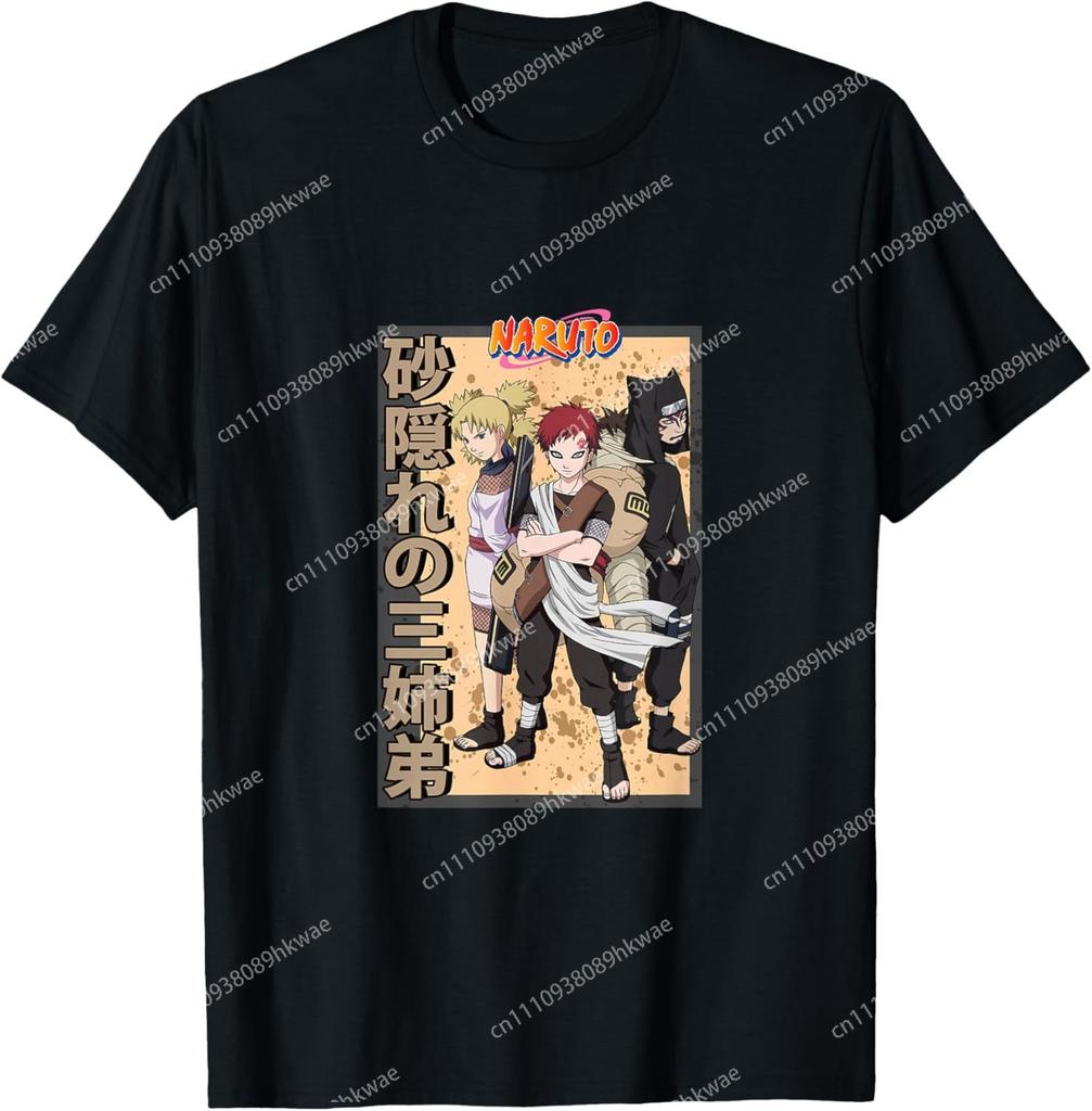 Naruto Classic Gaara Temari Kankuro Kanji Fashion Casual Funny Tshirt S6xl Summer