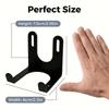 Wall Mounted Wall Mounted Hanger Double Hook Elongated Mounting Slots Storage Holder Metal Heavy Duty