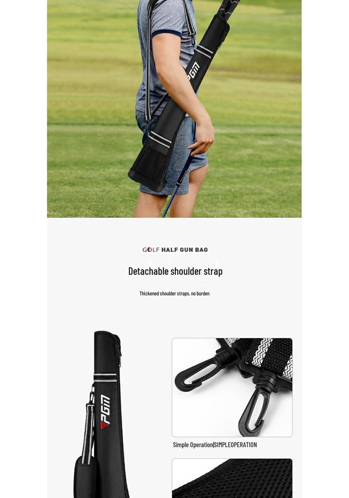 PGM Mini Golf Bag for 5 Clubs with Hard Base