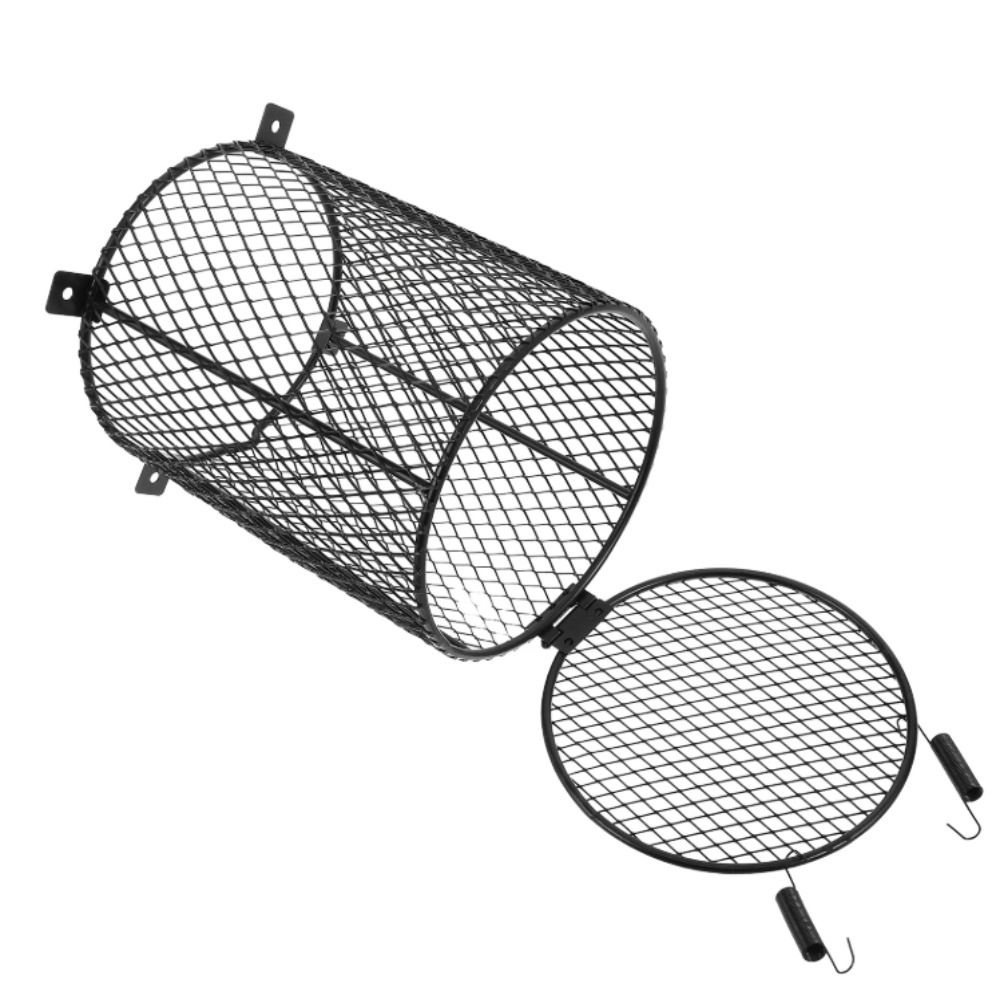 Metal Mesh Heating Bulb Lamp Enclosure Round and Square Shape Reptiles Heat Lamp Guard  Reptiles