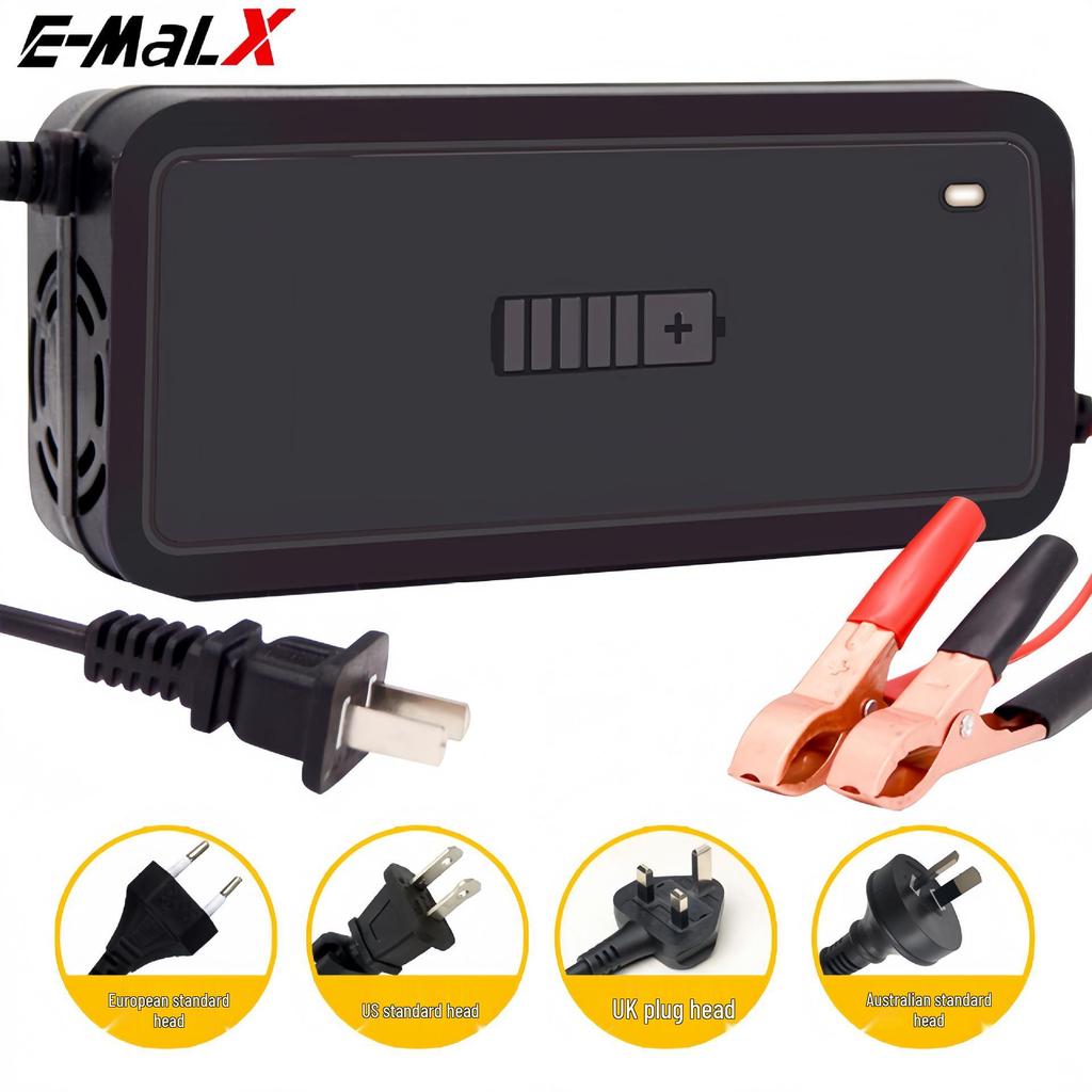12V 5A Smart Pulse Battery Charger for Car & Motorcycle