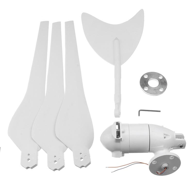 300W Wind Generator Wind Turbines Wind Turbines Generator with 3 Nylon Fiber Blades for Home Solar Light Boat