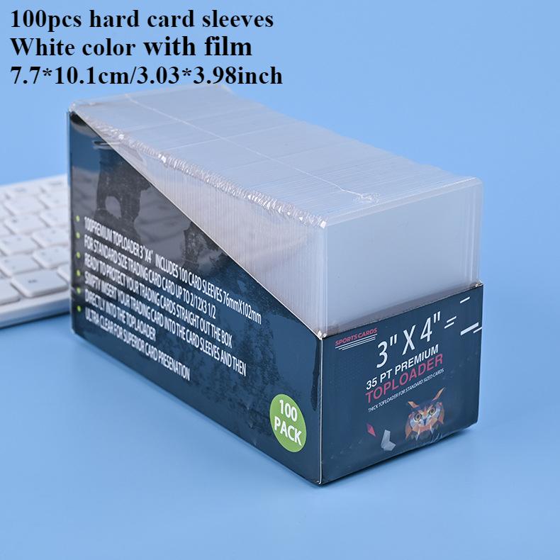 3"X4" Card Sleeves Top Loaders Baseball Trading Sports Football Card Protectors Hard Plastic Toploader Cards Holder Penny Sleeve