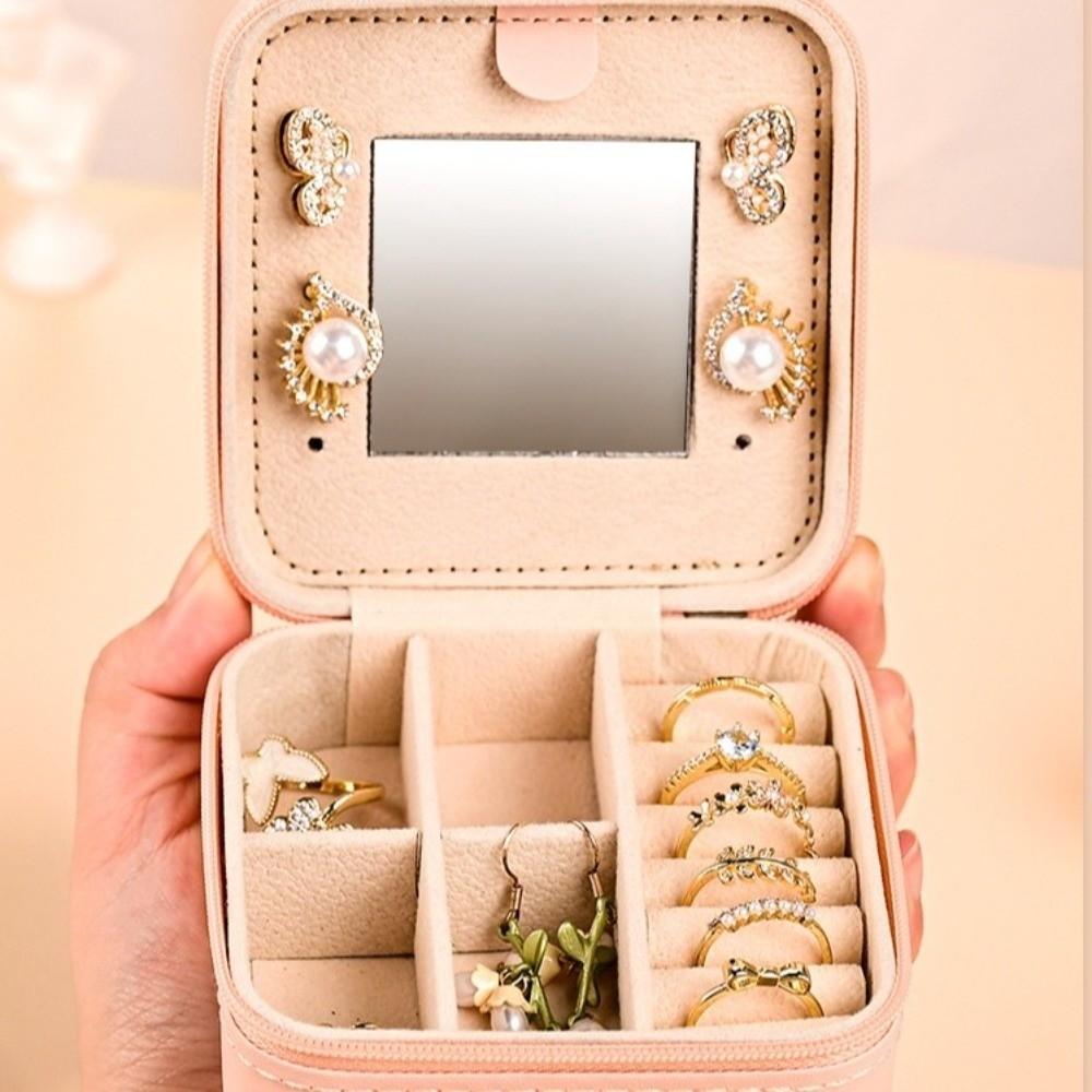 Waterproof Jewelry Storage Box Square Jewelry Display Box Portable Jewelry Box  Daily Use