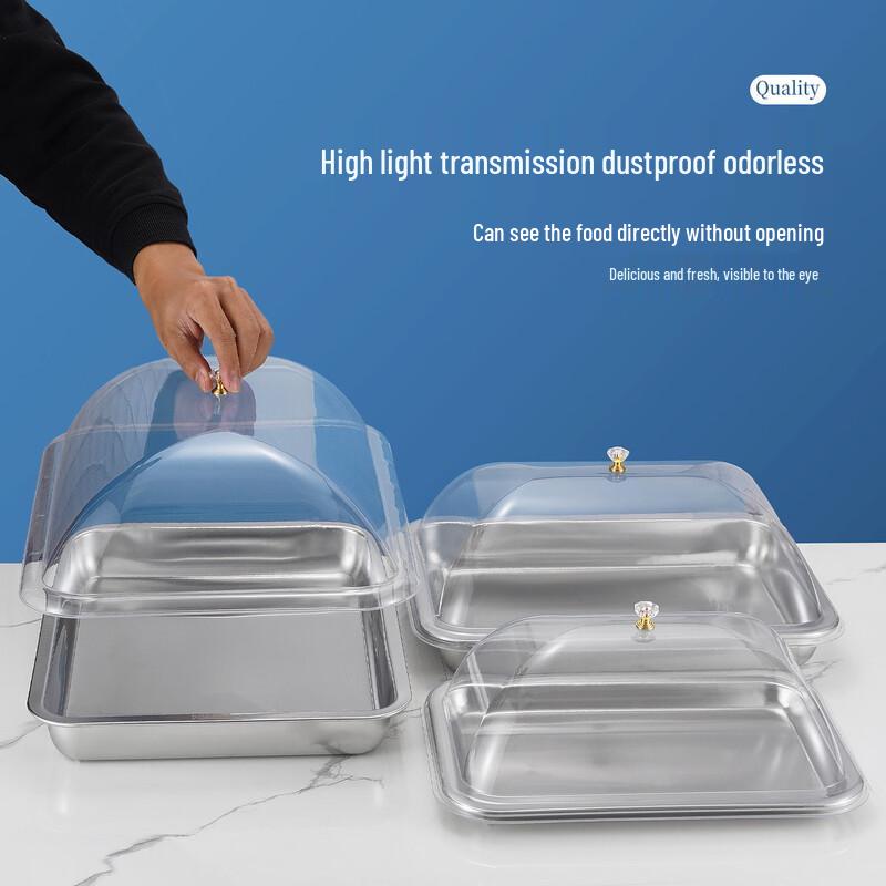 Jingzhifeng Stainless Steel Food Display Tray with Lid