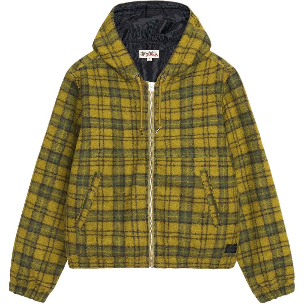 Stussy Giacca da lavoro a quadri in lana 115811-stussy