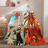 Japanese anime cartoon NARUTO famous Uzumaki Naruto blanket soft home furnishing nap decoration four seasons warm Sherpa blanket B5