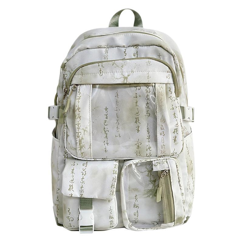 Transparent Schoolbag, Large-capacity Backpack for Girls, High School Students, Casual Computer Backpack