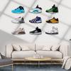 6 Pcs Acrylic Shoe Rack Floating Shelves Wall Mounted Display Sneaker Shelf Home Storage Wardrobe Accessory Shoe Hanger