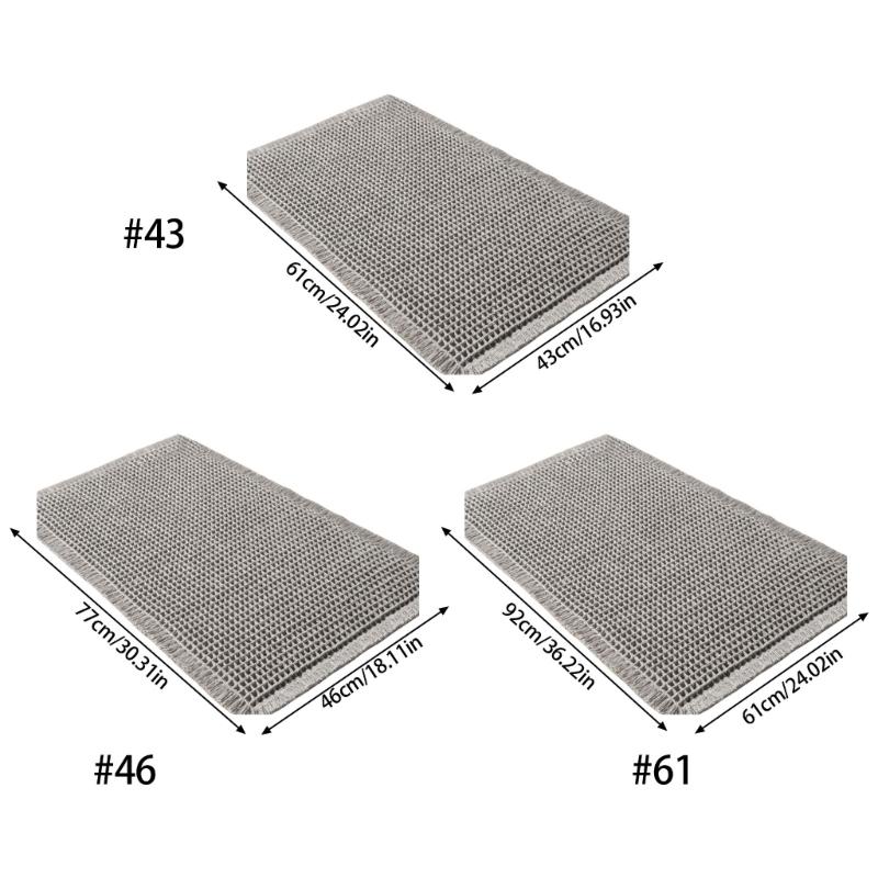 Tappeti da Bagno con Supporto in Gomma, Runner, Tappetini Comfort, Antiscivolo, Zerbino da Ingresso, Tappeto per Bagno