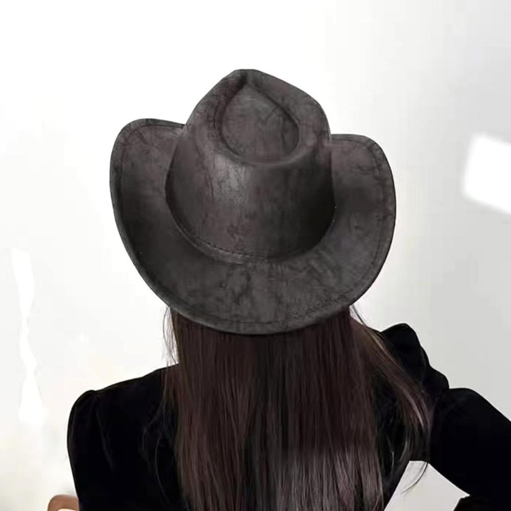 Sun Protection Western Cowboy Hat Ethnic Style Knight Hat Simple Summer Sun Hat  Jazz