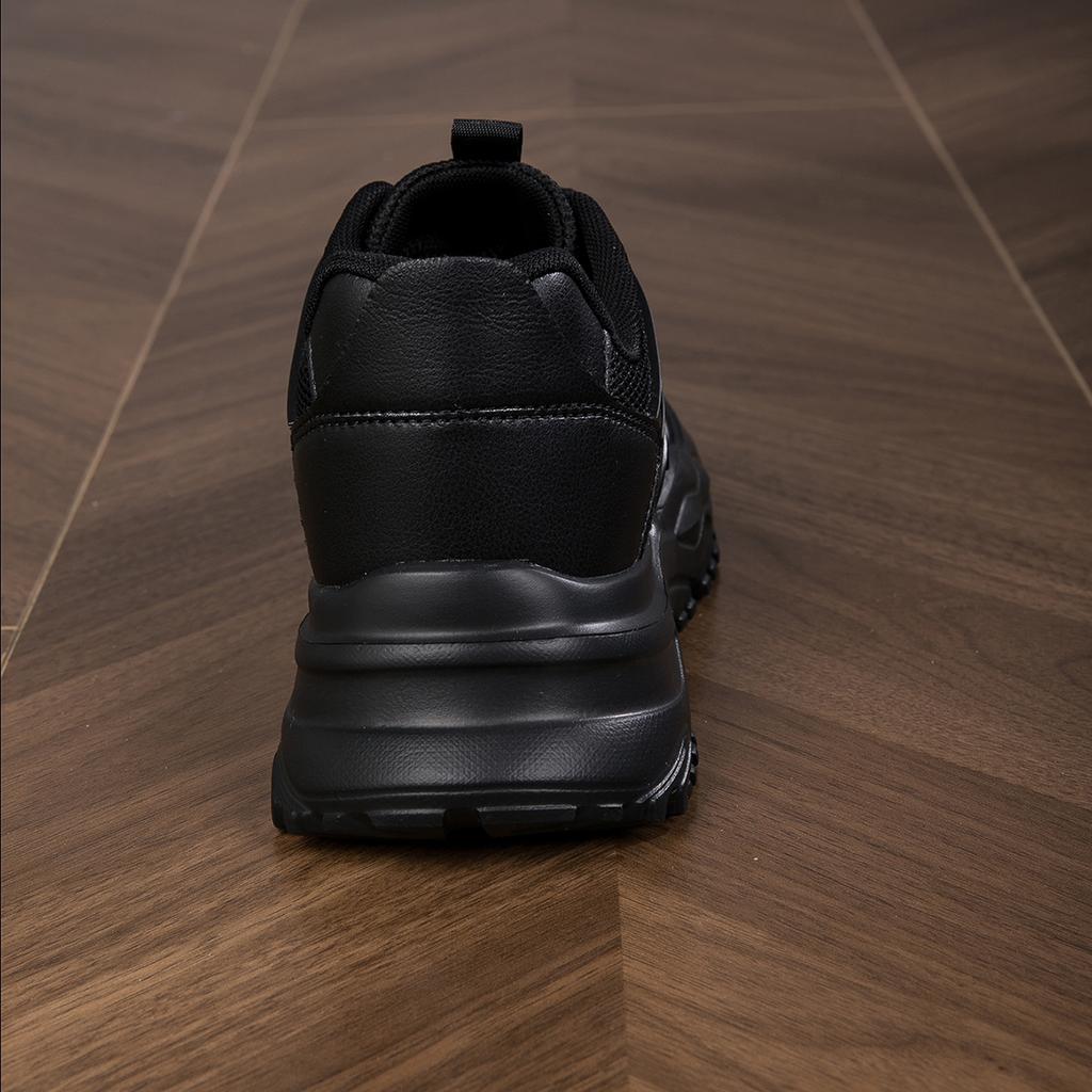 TUINANLE Woman's Sports Shoes Black Mesh Breathable Platform Sneakers Female Casual Thick Soled Dad Shoes