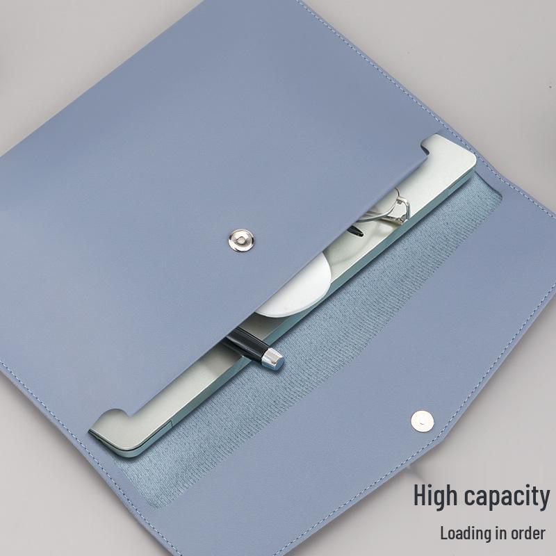 A4 Waterproof Leather Document Bag - Large Capacity & Custom Logo