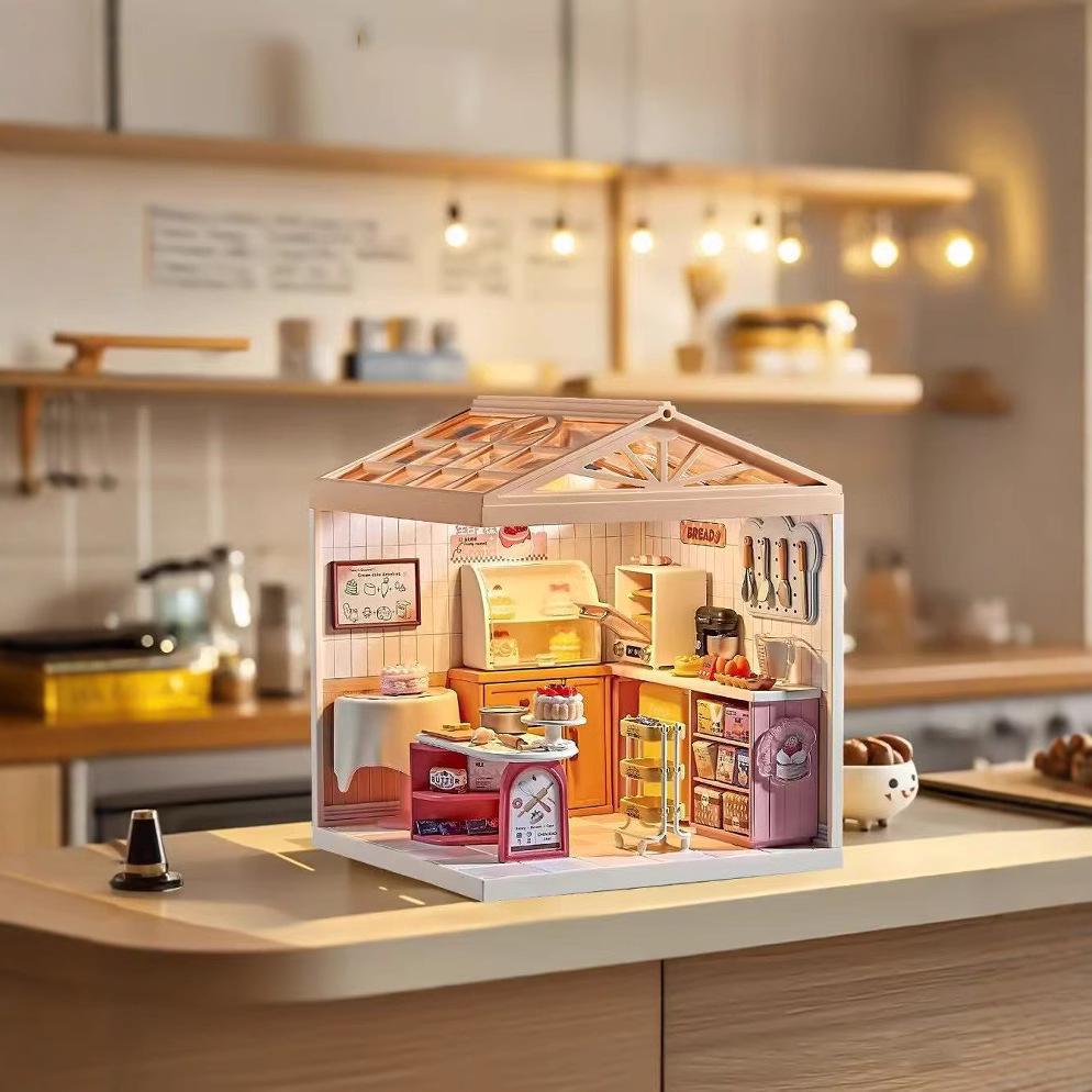 Small Town Diary DIY Dollhouse Miao Miao Series 3D Assembled Building Blocks Toys