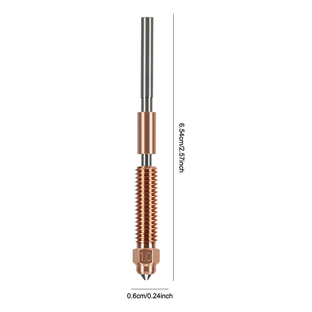 K1C Nozzle Unicorn Quick-Swap Ender 3 V3 Nozzle For Creality K1C/Ender 3 V3/Ender 3 V3 K1C K1 Max 3D Printer 0.2/0.4/0.6/0.8/1mm